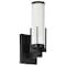 Nuvo Roselle - 1 Light Vanity - Matte Black with White Glass 60/8051 - alternate 1